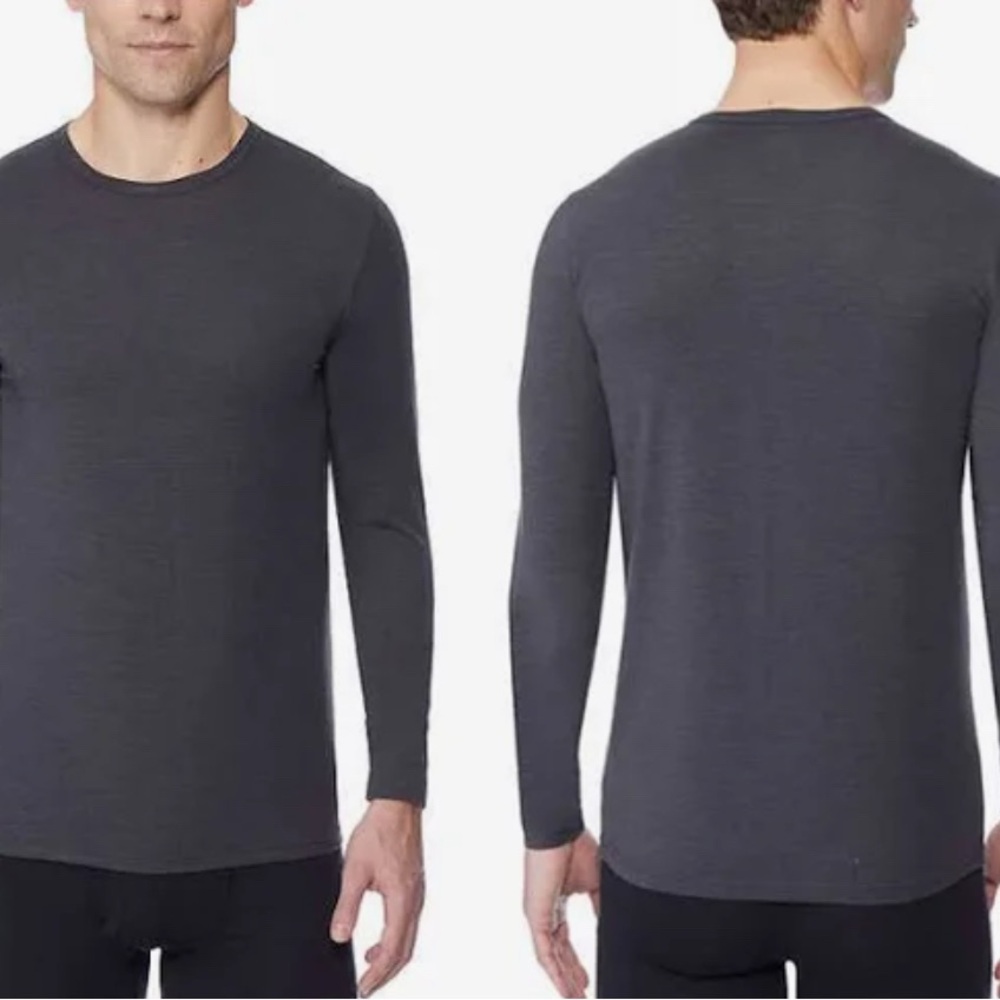 Men's Gray Long Sleeve Shirt